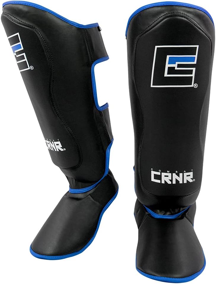 Elite Spar Muay Thai Shin Guards | MMA, Kick Boxing Leg Protector Pads Training Protective Gear
