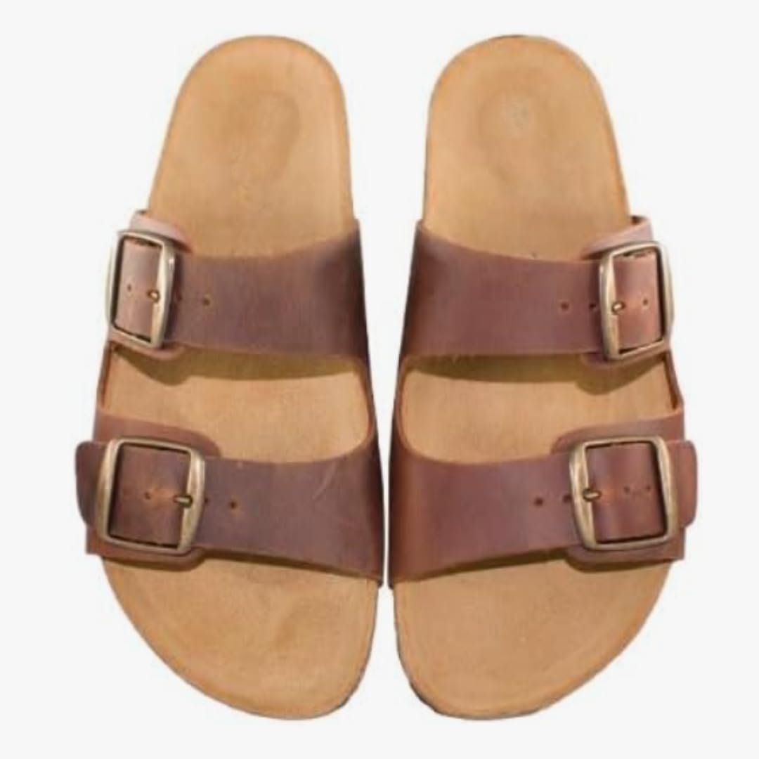 Sandalias hombre - Sandalias bio hombre - De piel, hechas en España