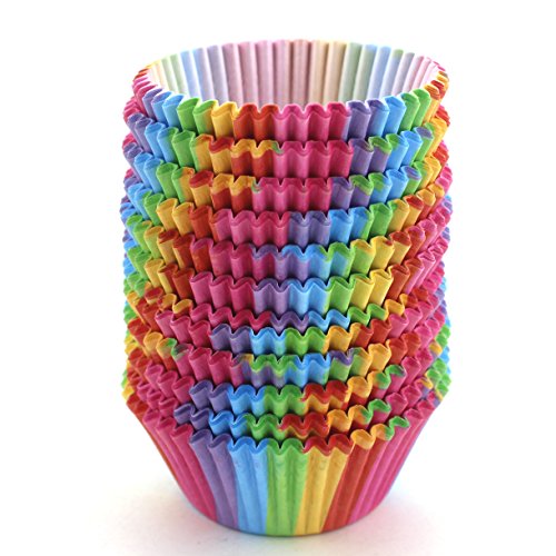 Standard Size Rainbow Cupcake Paper, Baking Cup