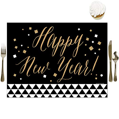 Big-Dot-of-Happiness-New-Years-Eve-Gold-Party-Table-Decorations-New-Years-Eve-Party-Placemats-Set-of-16 Big Dot of Happiness New Years Eve Gold Party Table Decorations New Years Eve Party Placemats Set of 16