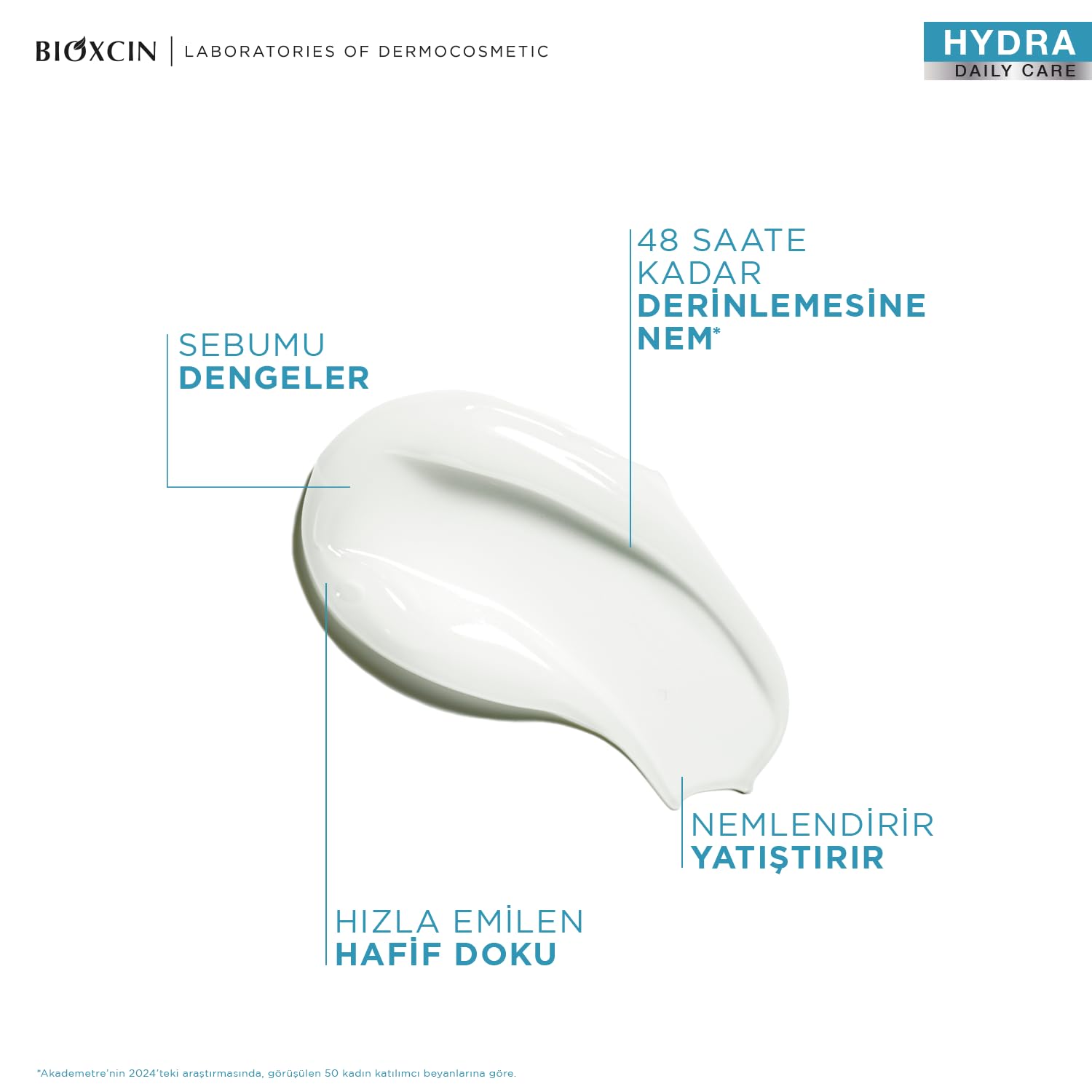 Bioxcin Hydra Nemlendirici Yüz Kremi 50 ml - Karma ve Yağlı Ciltler