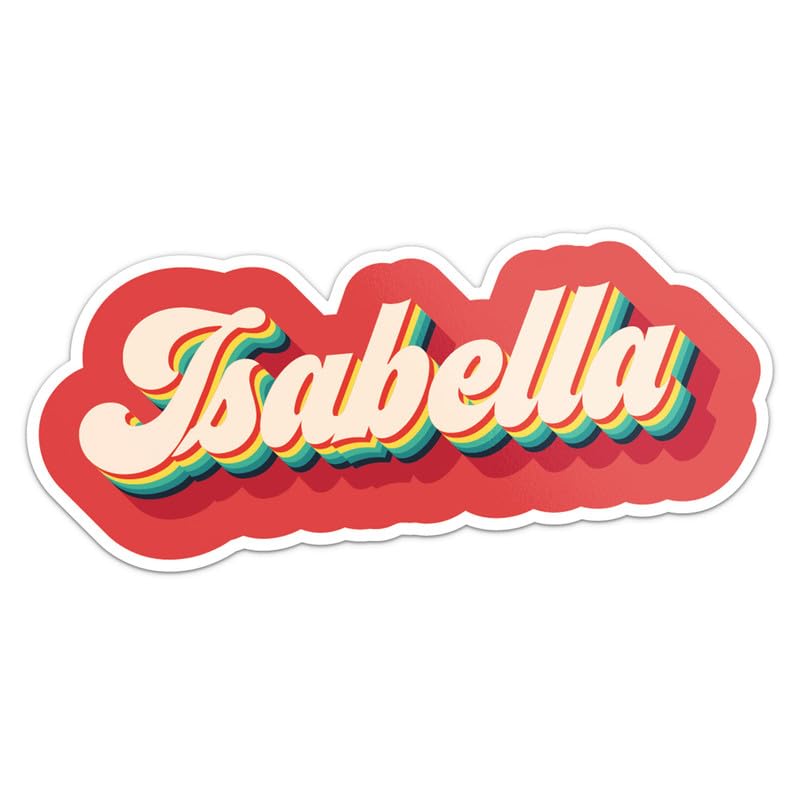 Amazon.com - Retro Style Isabella Female Name Sticker - Waterproof
