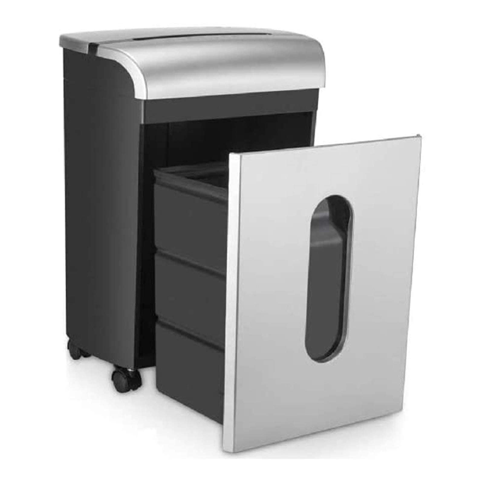 Trituradora Trituradora de Oficina en casa, Trituradora de Papel y Tarjetas de crédito de microcorte, Trituradora de Papel de 8 Hojas (con Ventanas Transparentes) Trituradora