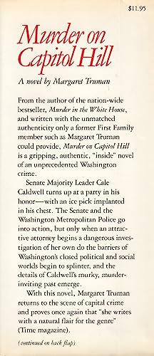 Murder on Capitol Hill: A Novel 0877953120 Book Cover