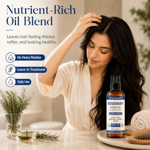 Nexon Botanics Rosemary Oil with Biotin & Batana – 6 fl oz Scalp & Hair Treatment — view 3