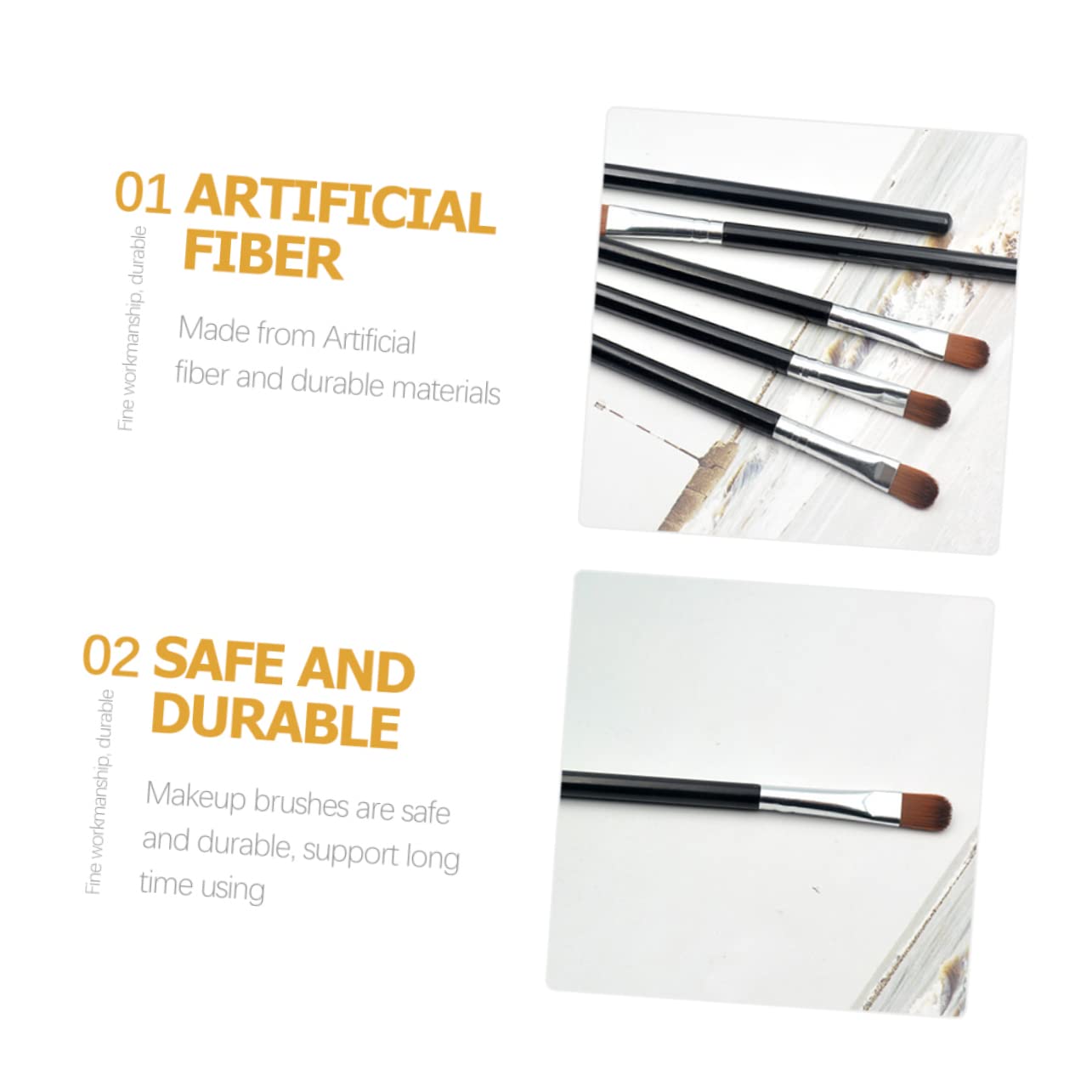100pezzi Pennello per Ombretto da Donna Strumento per Trucco degli Occhi Cosmetico per Sfumare Realizzato Materiali Resistenti Facile da Portare in Borsa