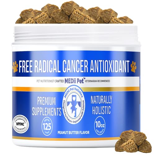 MEDii Pet Detox Antioxidant for Better Dog Health. Chemical Free Natural and Organic Free Radical Inhibitor That Helps Maintain You Fur Persons Better Health, Pet Nutritionist Developed Prevention