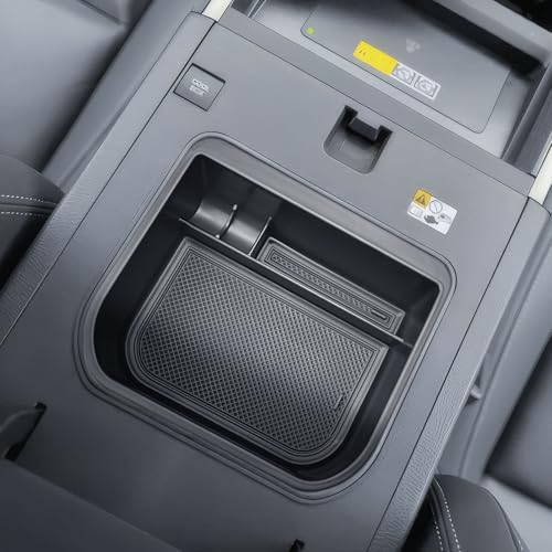 TACOBRO Center Console Organizer Cool Box Tray for 2024‑2026 Toyota Land Cruiser Prado LC250 / 2024‑2025 2026 Lexus GX 550 – Custom Fit Waterproof ABS Armrest Storage (Only for Cool Box Version)