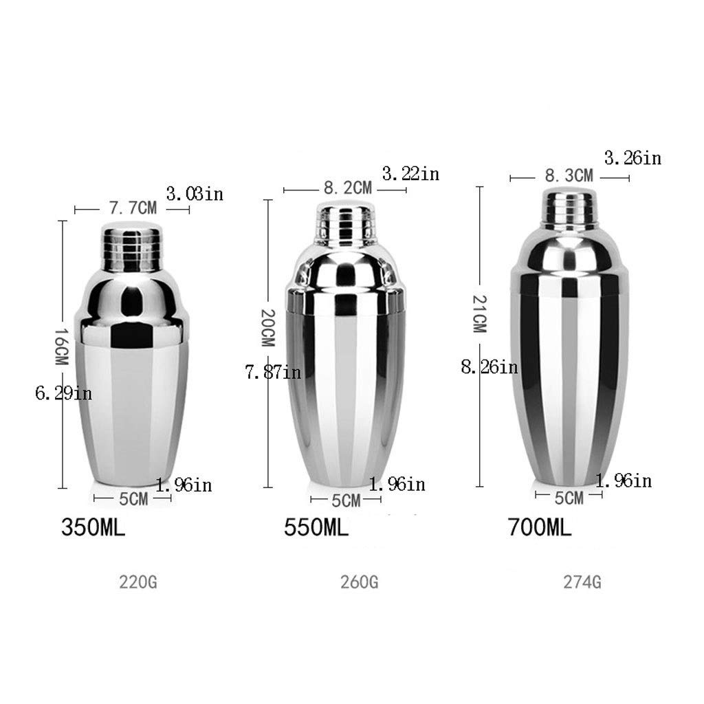 Barman Kit Bar Set, 16 pezzi in acciaio inox Cocktail Shaker Bar Tools, con display rotante stand e Bartending libretto, Home Bar strumenti for una Splendida esperienza Drink di miscelazione Set Barma