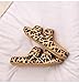Geerta Women's Fashion Leopard Print Slides, Casual Comfortable Platform Slippers for Summer, Non-slip Beach Trendy All-match Indoor & Outdoor Wear Walking Shoes (Brown,7)