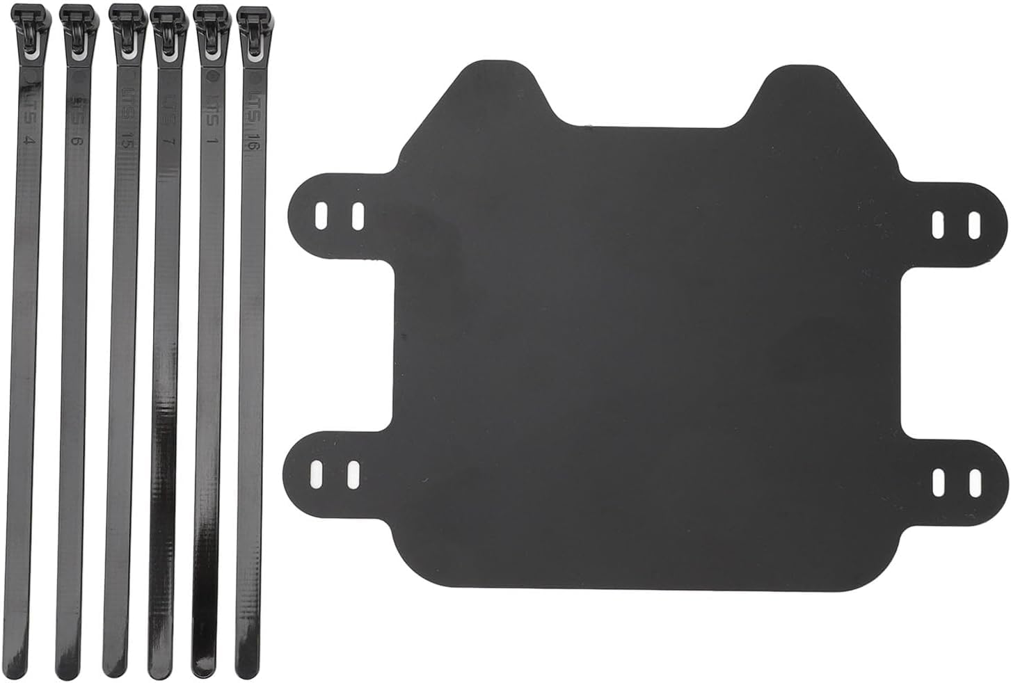Plaque D'immatriculation Avant de Moto Noire Mate pour sur Ron Light Bee Light S X, Facile à Installer, Design Agressif, Matériau ABS avec Aspect élégant, Ajustement