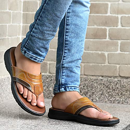 Image of Centrino Men's Outdoor Sandals |Flip Flops /Slippers | Luxurious Comfort Every Step | Slip-On Ease, Minimalist Design | Perfect for Casual Wear (8819)