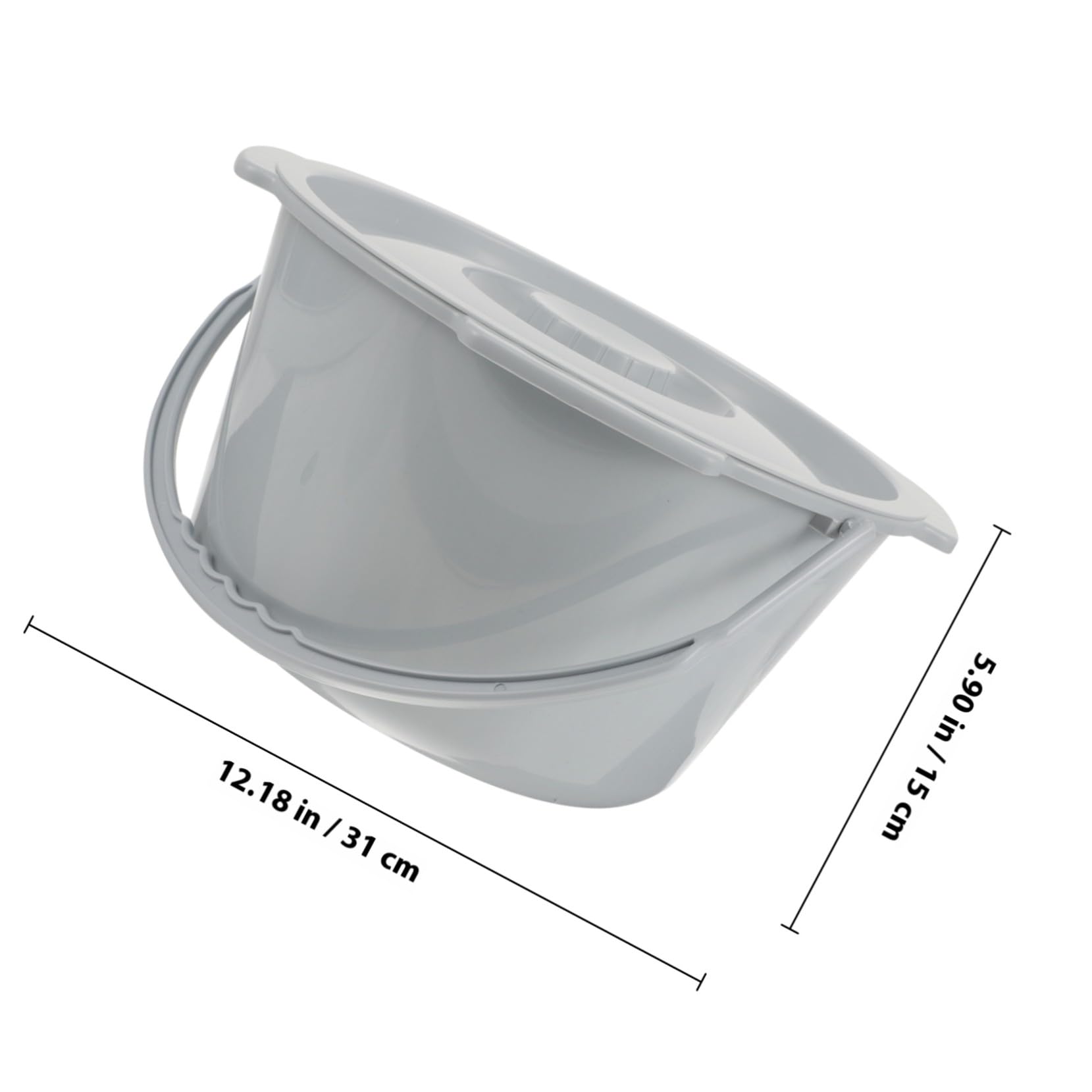 Sputacchiera per Anziani con Maniglia, Vaso da Notte Portatile in Plastica Resistente, Comodo Orinatoio Antiribaltamento per Donne Incinte e Adulti, per Uso Domestico