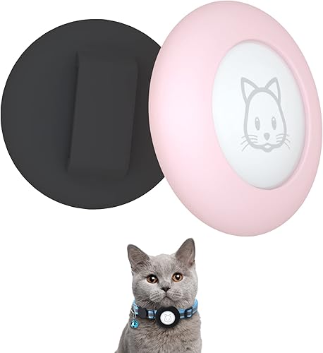Miniatura 7 de Soporte para collar Airtag para gato, pequeño soporte para collar de gato compatible con Apple Airtag GPS Tracker, paquete de 2 fundas impermeables