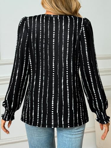 Image of AUTOMET Womens Long Sleeve Shirts Fall Blouses Tops Business Casual Outfits