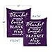 Butonus Get Well Gifts for Women After Surgery, Blanket for Woman, Thinking of You Gifts for Women, Inspirational Encouragement Healing Purple Hug Blanket 60