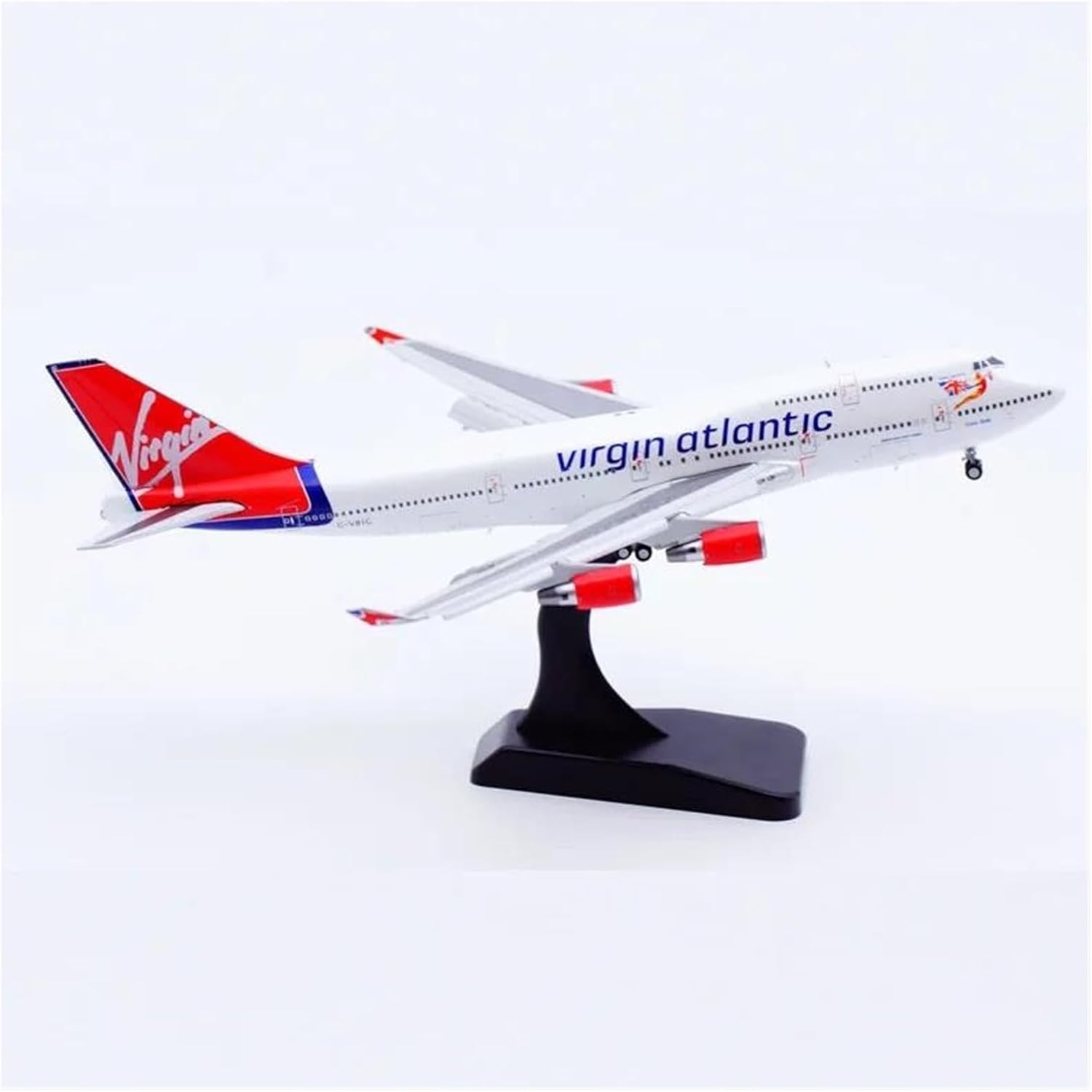 Decorated Airplane Models 1/400 for SAS Virgin Airlines B747-400 Die-cast Alloy Aircraft Model Commemorative Gifts