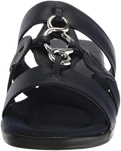 Easy Street Women's Torrid Flat Sandal, Navy, 8 W US | Image 1