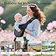 IBOPUXIU Babytrage, Ergonomisch Hüfttrage, Baby Carrier Seitlich, Verstellbare Tragetuch Baby, Babytrage Neugeborene ab Geburt Für Neugeborene Bis 3-36 Monaten(Schwarz)