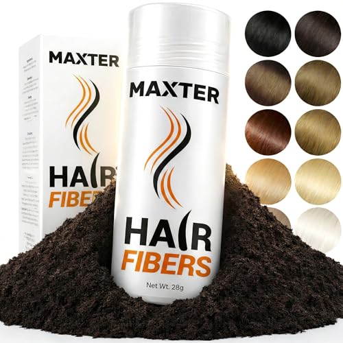 Maxter Fibras Capilares Castaño Oscuro 28g para Calvicie Hombre y Mujer