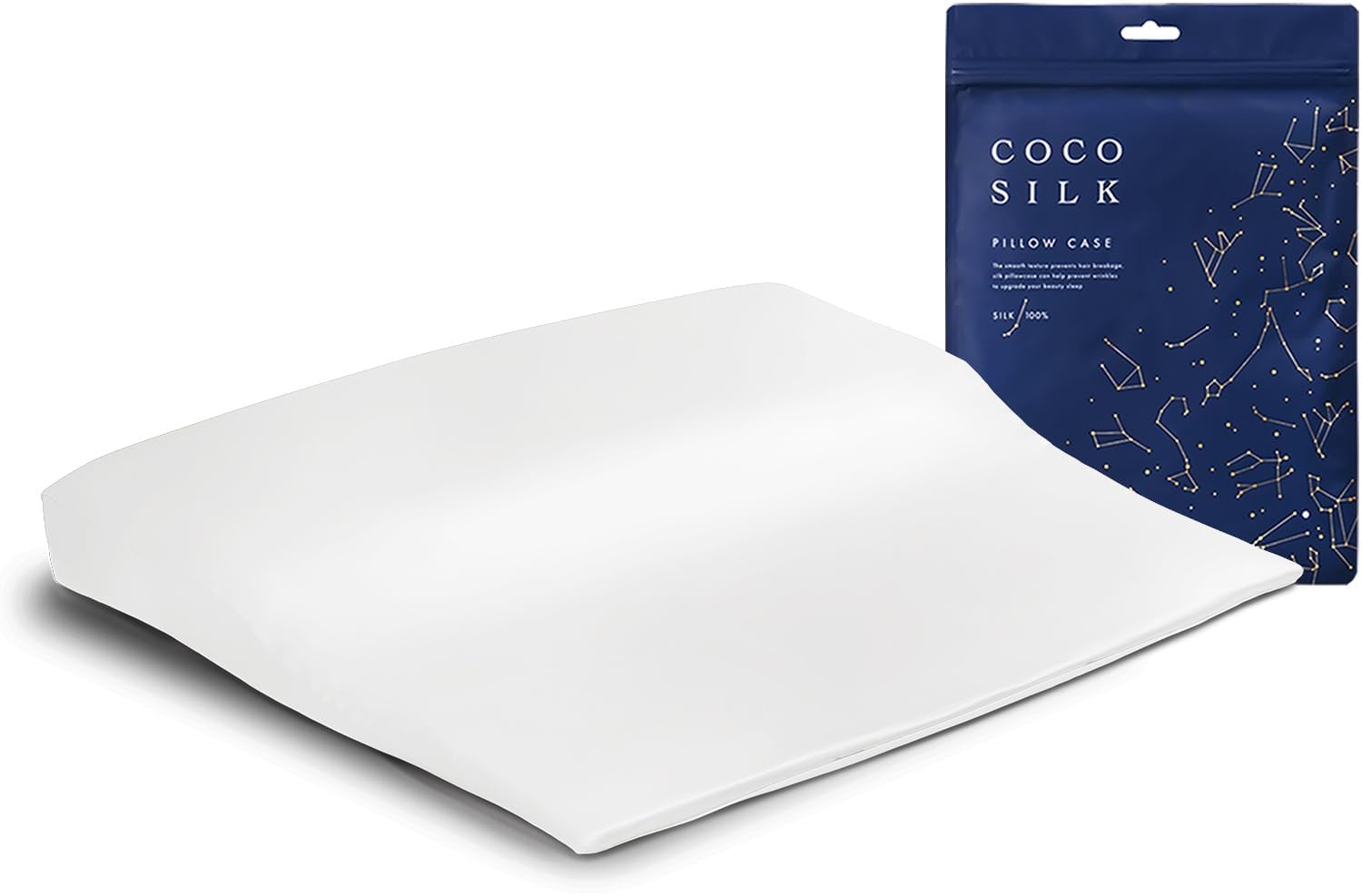 Amazon｜[COCOSILK] シルク100％ 枕カバー 90×68cm トゥルースリーパー