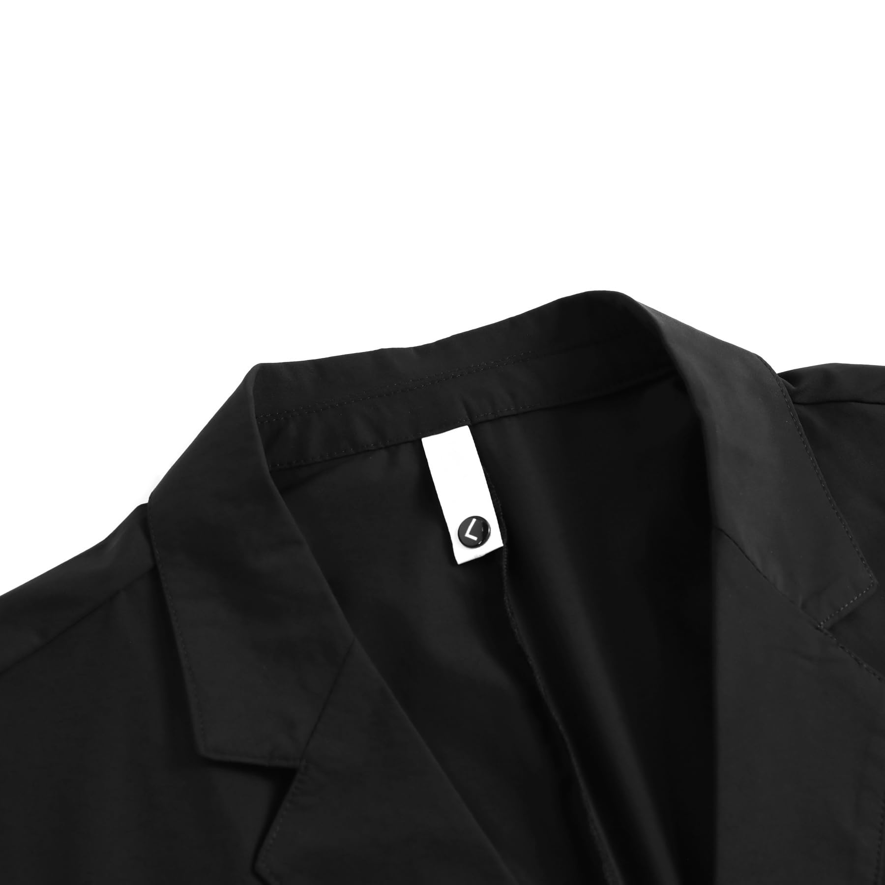 YFFUSHI Blazer de Hombre Chaqueta Casual Seda Hielo Refrescante 2 Botones Solapas de Muesca