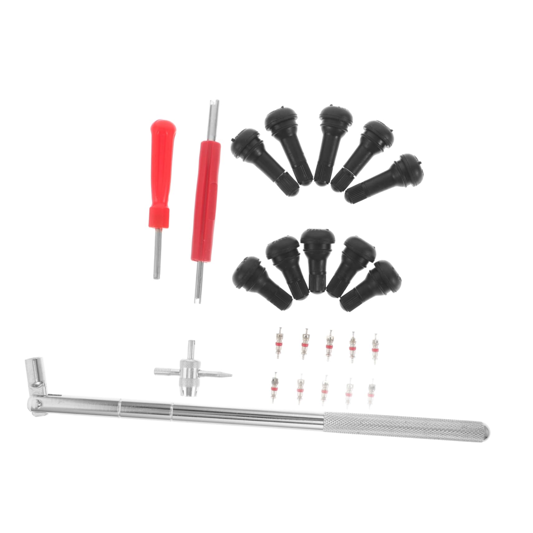 PRETYZOOM Quick Tire Valve Stem Removal Installation Kit 36pc Tire Repair Tool Set for Truck