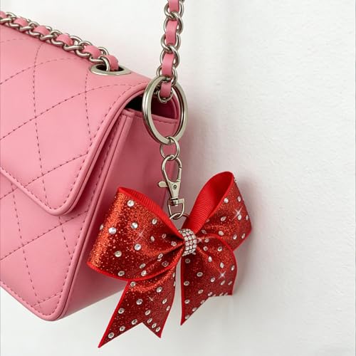 Porte-clés nœud strass pour sac à dos déco tendance charm