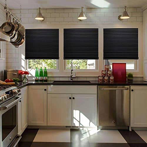 Maloki Pleated Window Shades,Temporary Window Blinds Cordless Light Filtering Pleated Fabric Shade Room Darkening Shades For Office,Living Room,Bedroom - 24 X 59 Inch (Fits Windows 15-24 Inch)… #TOP3