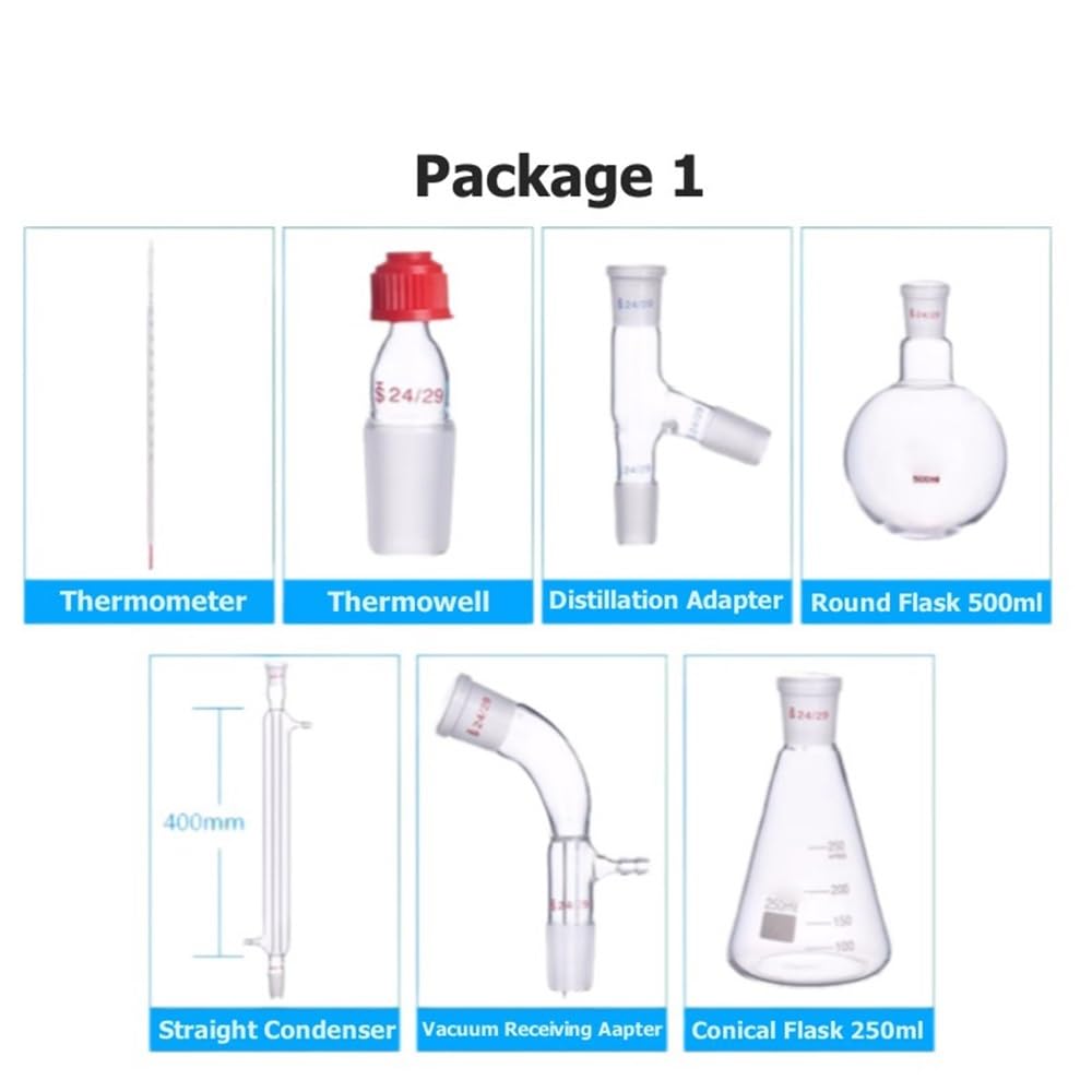Vetreria da laboratorio Dispositivo di vetro for laboratorio in vetro borosilicato ad alto tenore di carbonio(Package 1)