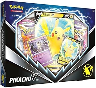 Pokémon TCG: Pikachu V Box (2 Foil Promo Cards, 1 Foil Oversize Card & 4 Booster Packs)