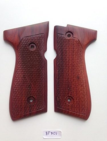New Beretta 92 92F 92FS FS 92SB 96 M992 M9 Full Size Grips Full Size Hardwood Wood Checkered Handmade #BFW06