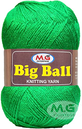 Image of M.G ENTERPRISE Big Ball Parrot (200 gm) Wool Ball Hand Knitting Wool /Art Craft Soft Fingering Crochet Hook Yarn, Needle Knitting Yarn Thread dye TT