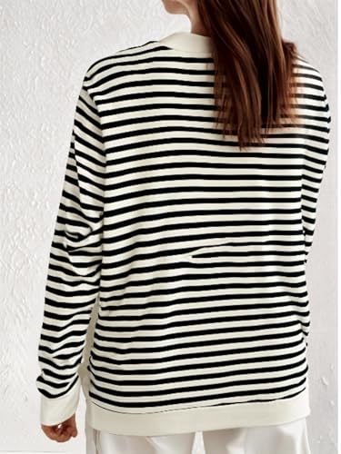Image of MACK JONNEY Women Striped T-Shirt || T-Shirt for Women || Full Sleeve T Shirt || T-Shirt-MACK640527
