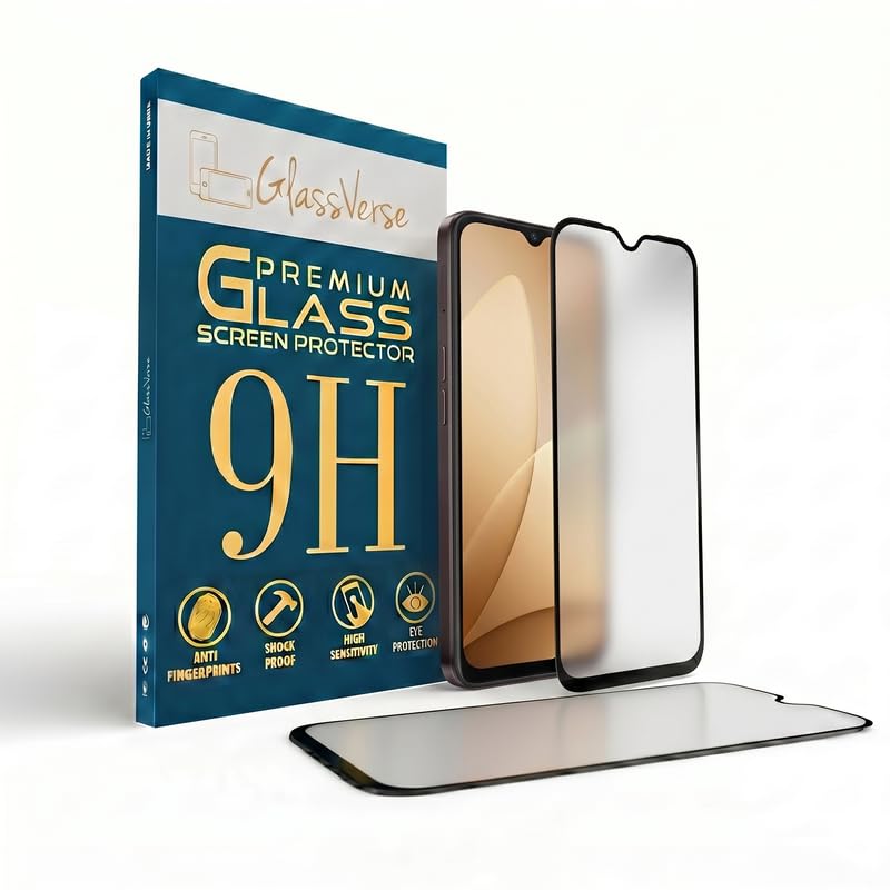 Image of GlassVerse D+ Matte Tempered Glass With 18H Hardness For Oppo A6c 4G (Pack Of 2) with Free Installation Kit. Full screen Coverage - 6.75 inch