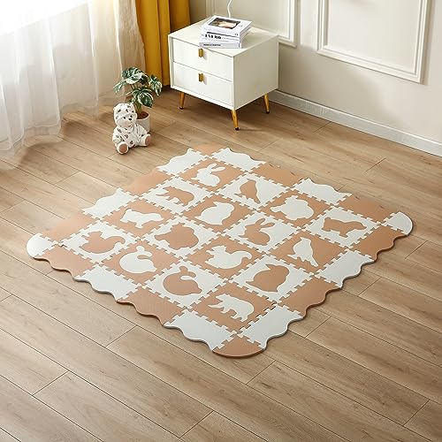 INTOMENG Puzzlematte Baby Play Mat for Floor Interlocking Eva Foam Puzzle...
