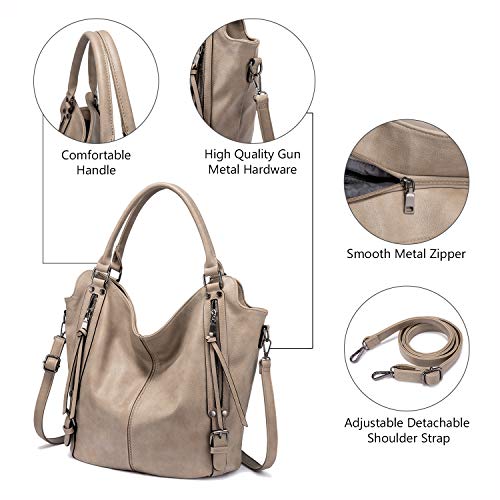 Image of Tote Bag for Women PU Leather Shoulder Bags Fashion Hobo Bags Large Purse and Handbags with Adjustable Shoulder Strap