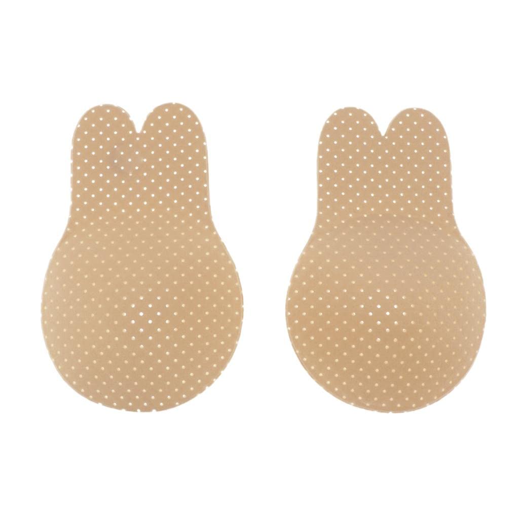 Silicone Breast Rabbit Ears Lift Nipple Covers Pasties Type B-Skin-13cm-image-15