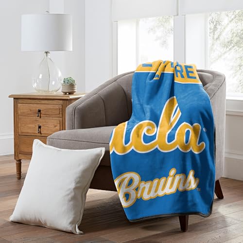 UCLA Bruins 46" x 60" NCAA Officially Licensed Throw Blanket – Super Soft Lightweight Fleece Blanket for Game Day, Dorms, Couch, Travel & Tailgating Comfort