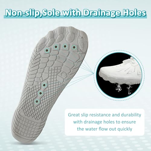 Image of ziitop Water Shoes for Men Women Beach Barefoot Swim Rock Climbing Pool Shoes Socks, Anti-Slip Breathable Quick Dry Lightweight Slip-on, Outdoor Sport Hiking Walking Boating Fishing Diving Surfing