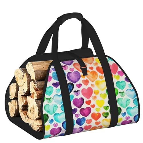 Sac à bois pour poêle à bois évitant les saletés et la fatigue du dos