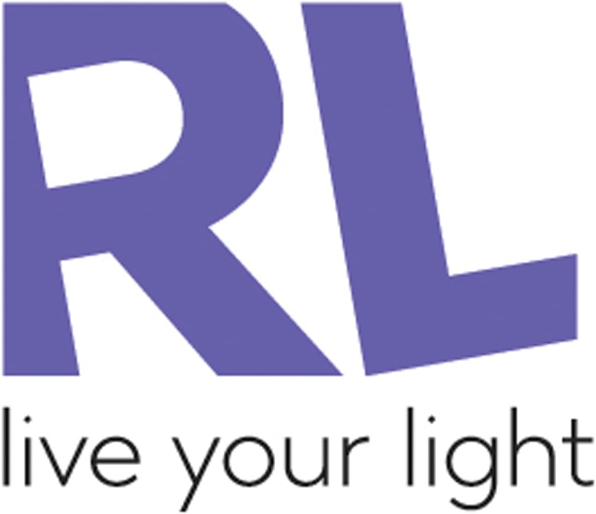 Technical drawing of the RL LIVE YOUR LIGHT LED Ceiling Light with detailed measurements in millimeters.