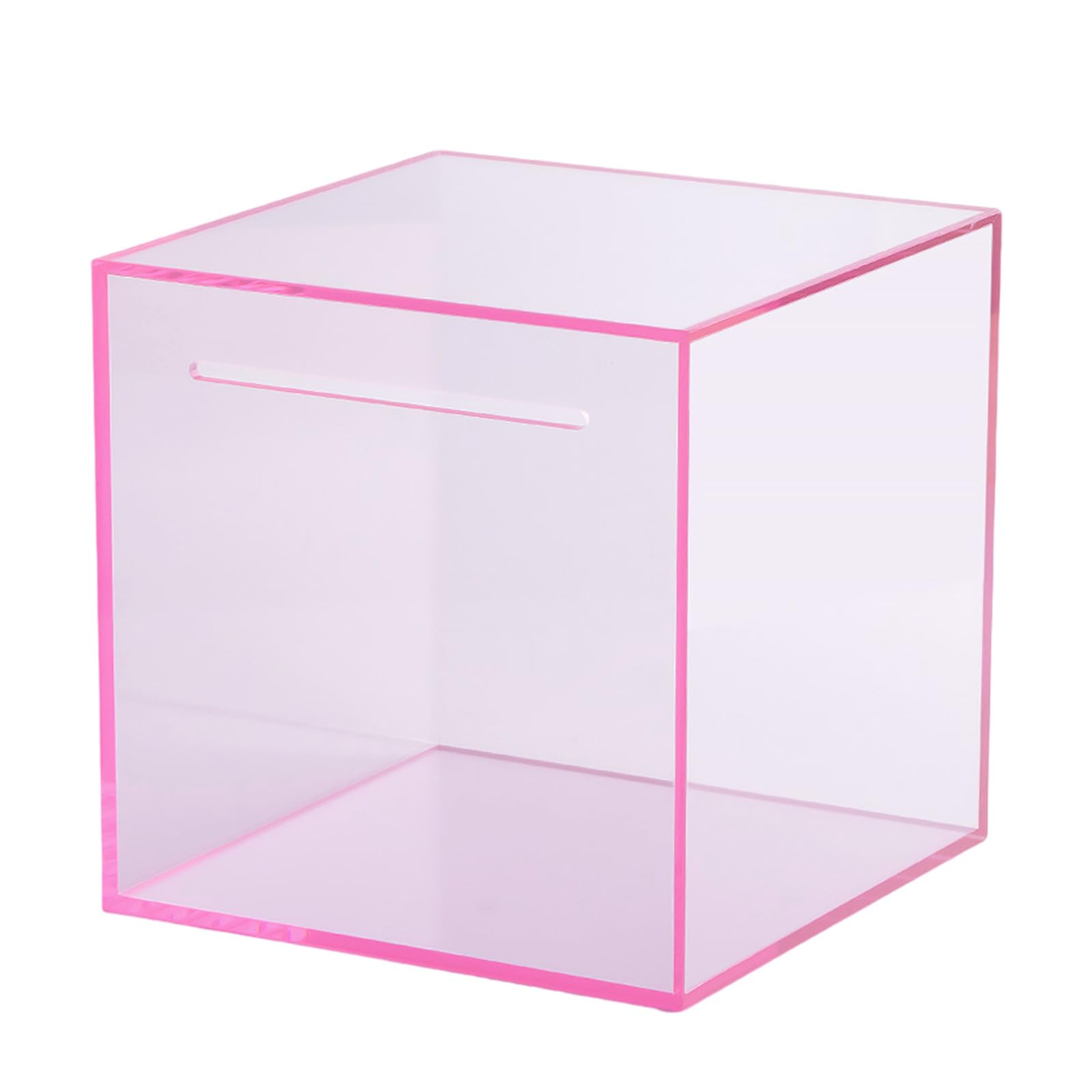 Carotoe A Child Friendly Crylic Money Keeper Single Entry Coin Slots Shatters Resistant Transparents Saving Display Single Way Coin Slots