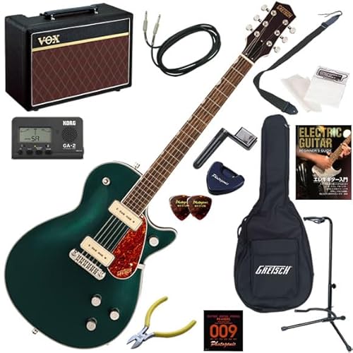 GRETSCH Electromatic エレキギター初心者入門 VOX Pathfinder10が入った本格14点セット G5210-P90 Electromatic/CGR(キャデラックグリーン)