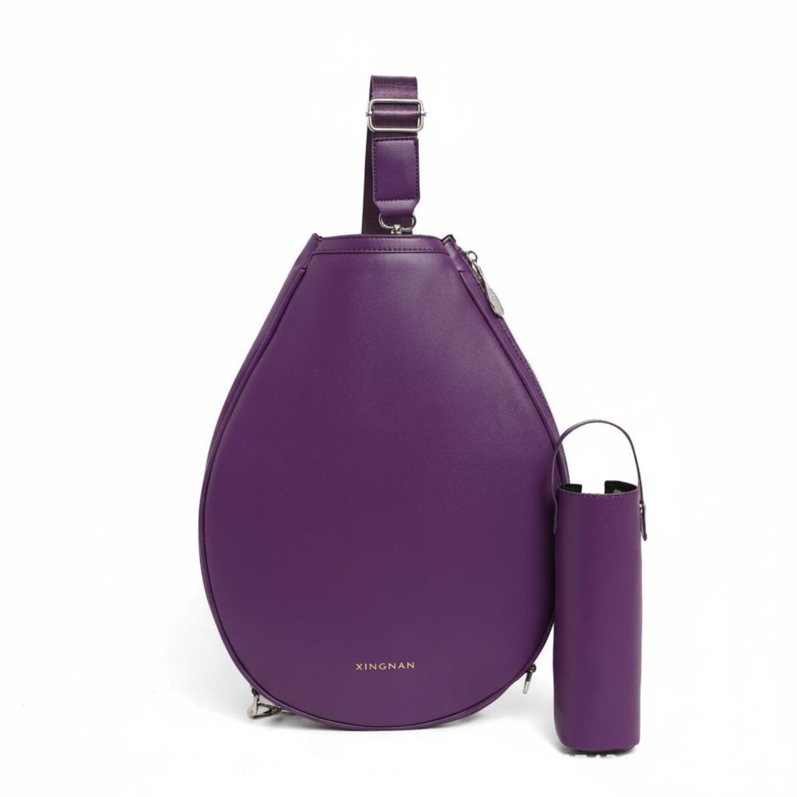 Custodia Racchette Sport Borsa Racket Porta Racchette Tracolla Pelle PU Impermeabile Tasca Grande Protezione Attrezzatura Porta Borraccia Apertura per