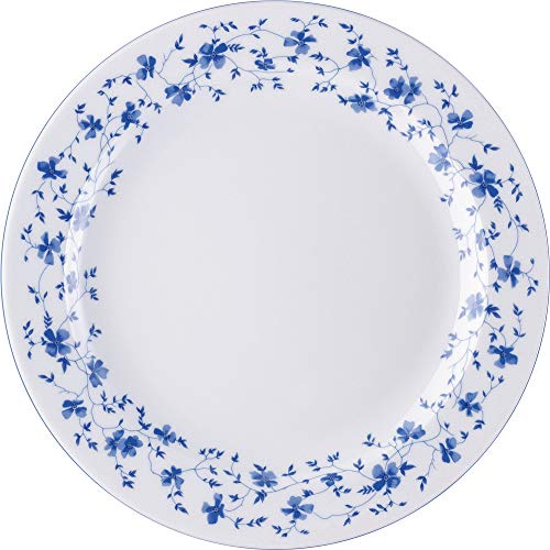 Arzberg Form 1382 Blaublüten Speiseteller 25cm/FA, Porzellan, White/Blue, 26 x 26 x 8 cm, 2