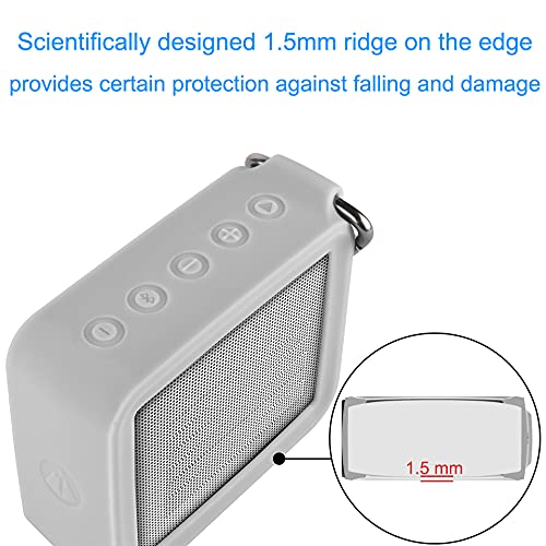 Beschermhoes voor JBL GO 2, beschermhoes van zachte siliconen voor Bluetooth-luidsprekers JBL GO2 (grijs) - Image 5