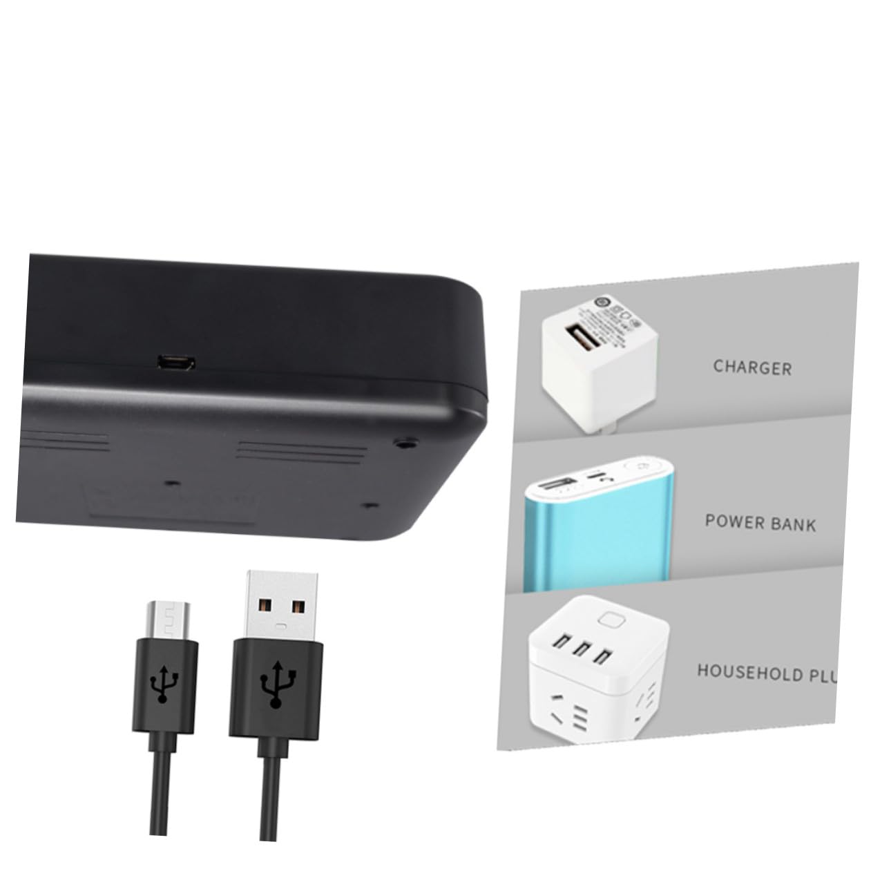 Cargador De Batería Inteligente USB De Ranuras para AA y AAA Pantalla Digital LCD Cargador De Batería AA y AAA para Uso Doméstico
