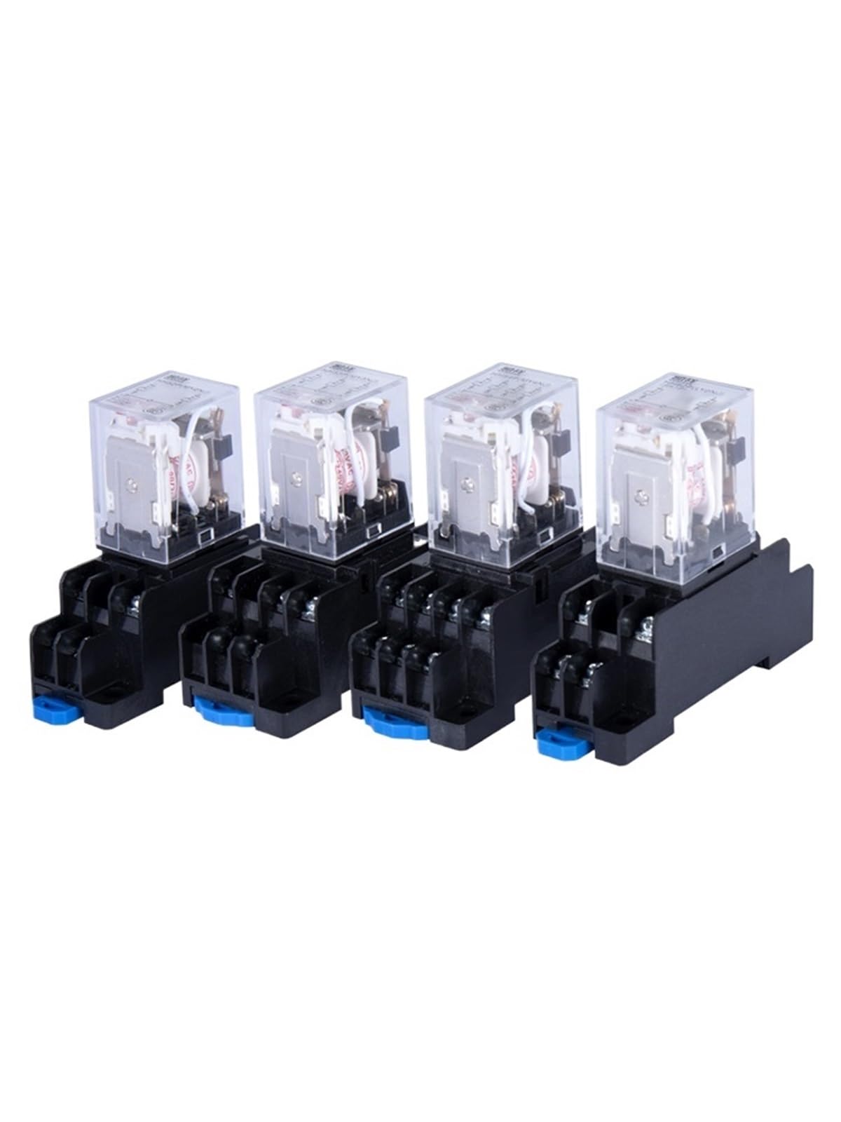 1 unidad HH52P MY2NJ DPDT Interruptor de relé intermedio electromagnético general de bobina pequeña con base de zócalo LED CA 220/380 V 12/24 V(DC12V)