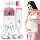 Pocket Fetal Heartbeat Monitor,Baby Heartbeat Monitor Pregnancy Doppler Fetal Monitor for Pregnancy Easy to Use with Gel